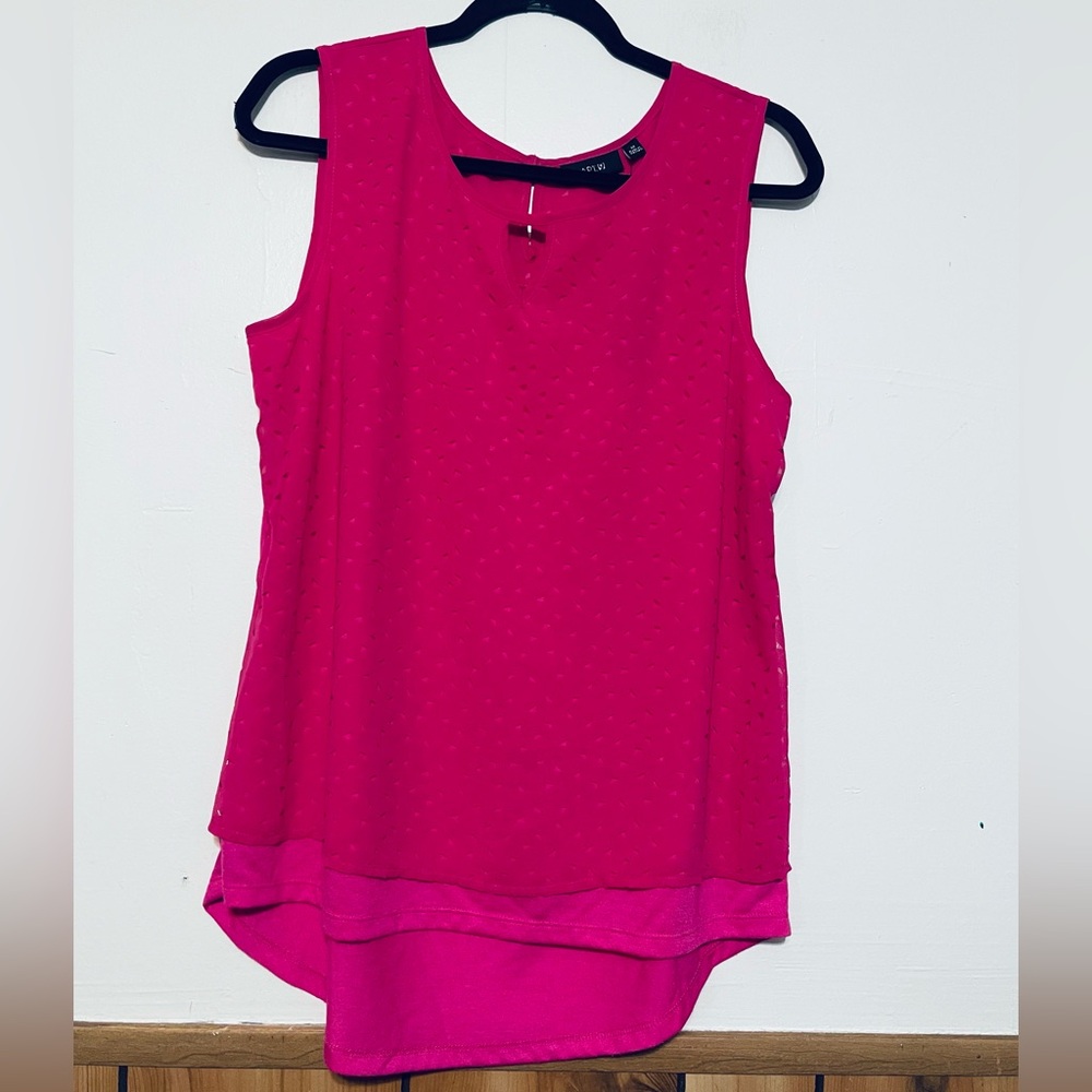 Apt. 9 Vibrant Pink Sleeveless Top